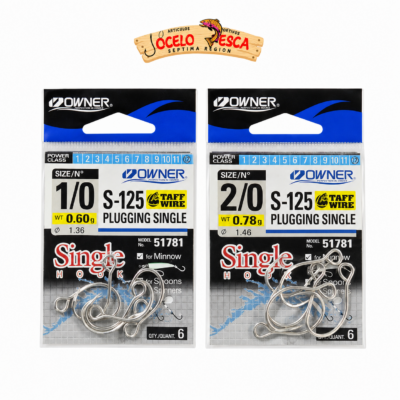 Anzuelo Inline Owner Single Hook  S-125M