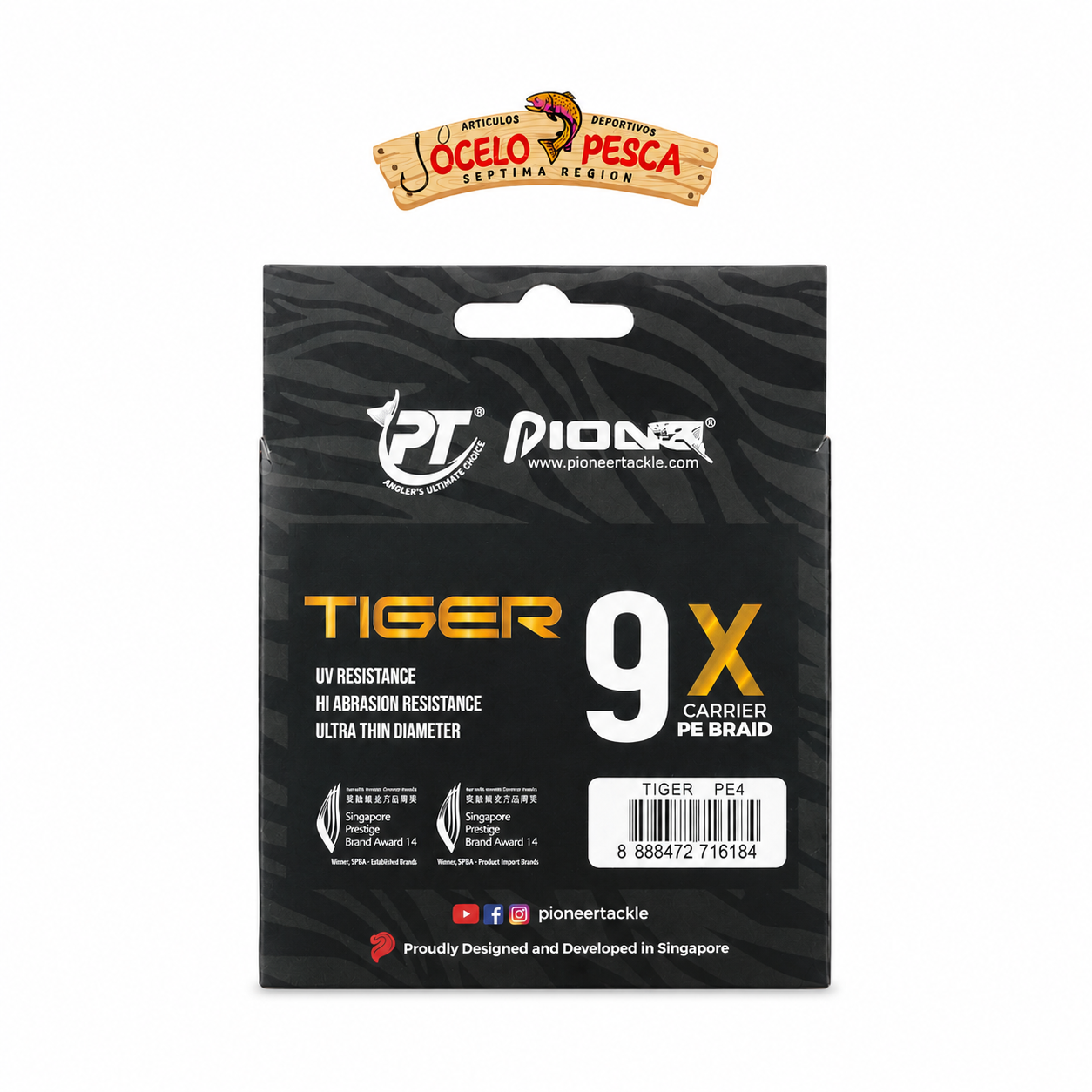 Tiger 9xBraid 50lb 300m MC - Imagen 2