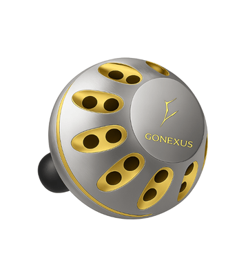 POMO Gomexus Aluminum Reel Power Knob Golden Silver