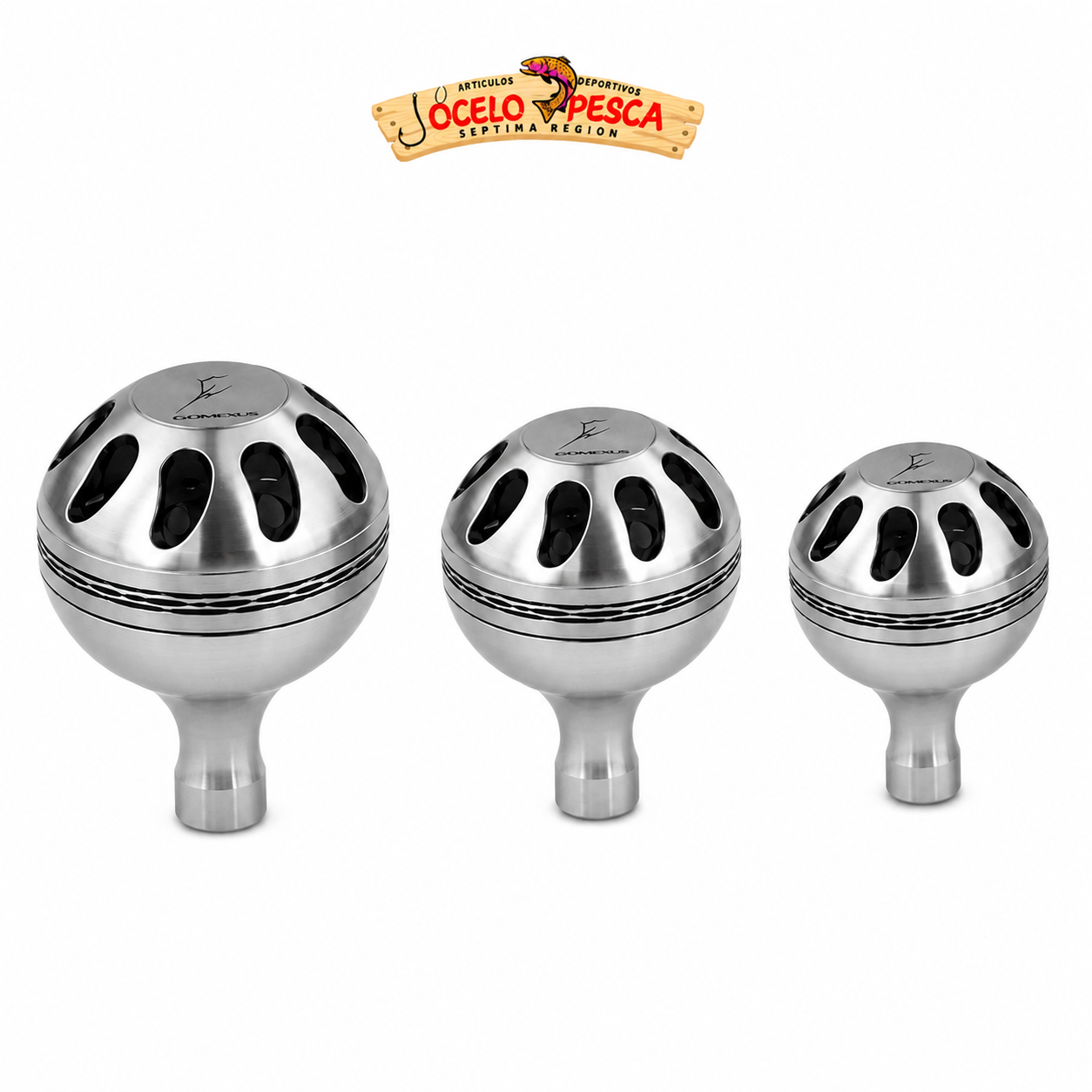 Pomo Gomexus Silver Black - Imagen 2