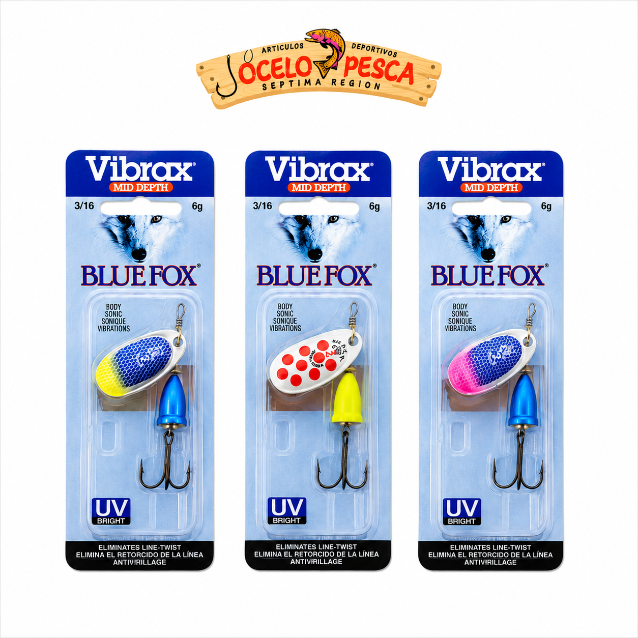 Spinner Blue Fox Vibrax UV N2 6g