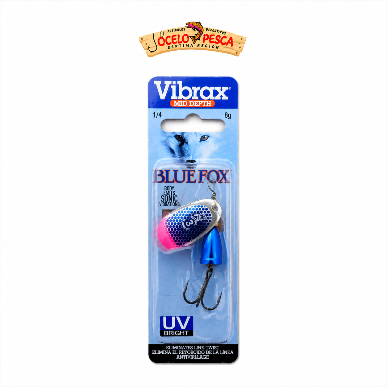 Spinner Blue Fox Vibrax uv N3 8G - Imagen 2