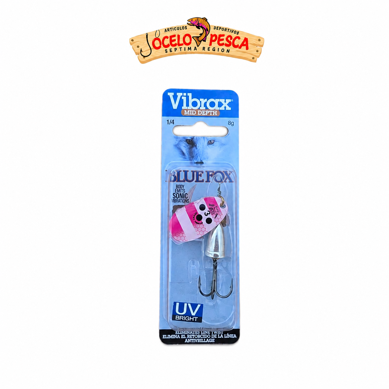 Spinner Blue Fox Vibrax uv N3 8G - Imagen 5