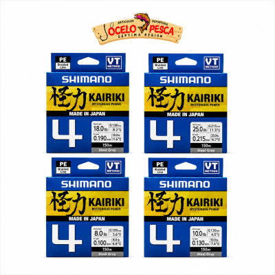 MULTIFILAMENTO SHIMANO KAIRIKI X4 150MTS