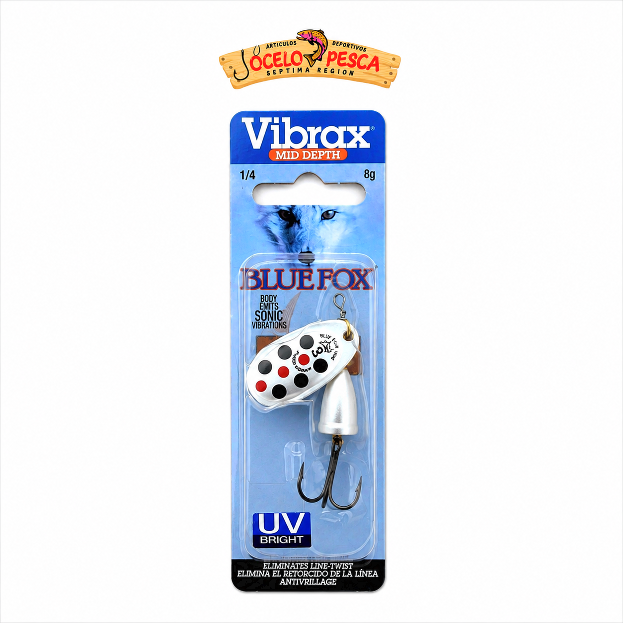 Spinner Blue Fox Vibrax uv N3 8G - Imagen 3