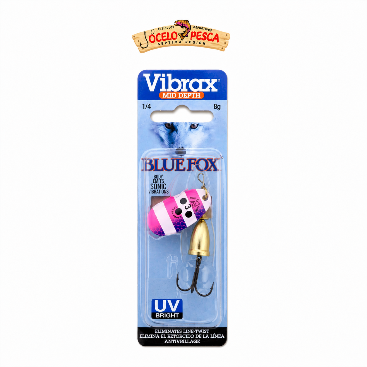 Spinner Blue Fox Vibrax uv N3 8G - Imagen 4
