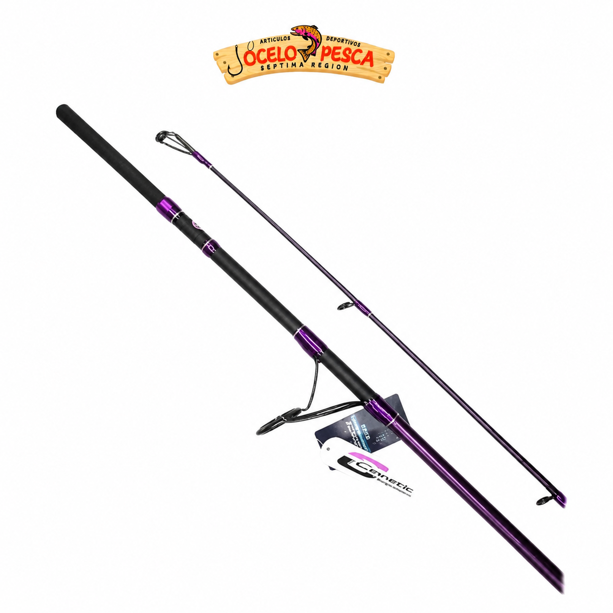 Caña Cinnetic Sky Line Purple Sea Bass Evolution 330MH (40-120g) - Imagen 5