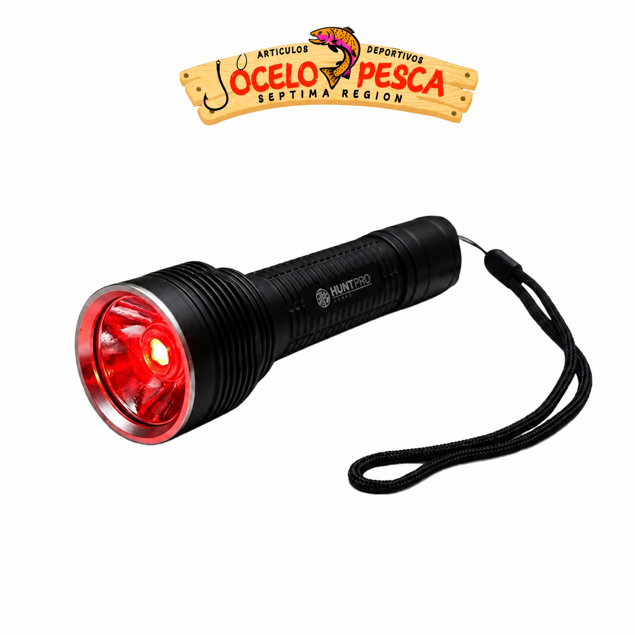 Kit Linterna Luz Roja Hunt Pro 18650 - Imagen 3
