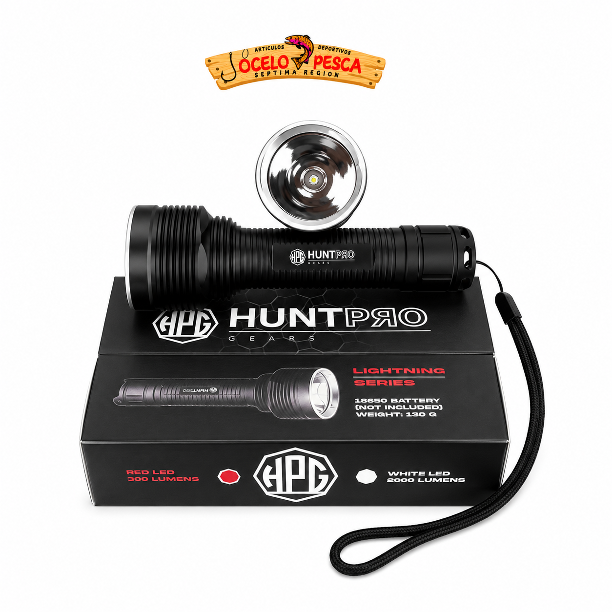 Linterna Hpg Hunterpro Crimson - Led Rojo 300L - Imagen 2