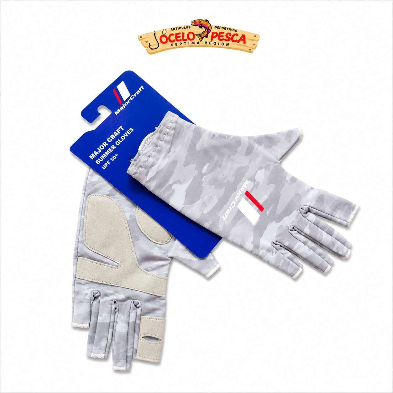 Guantes Majorcraft UV Color Light Gray - Imagen 3