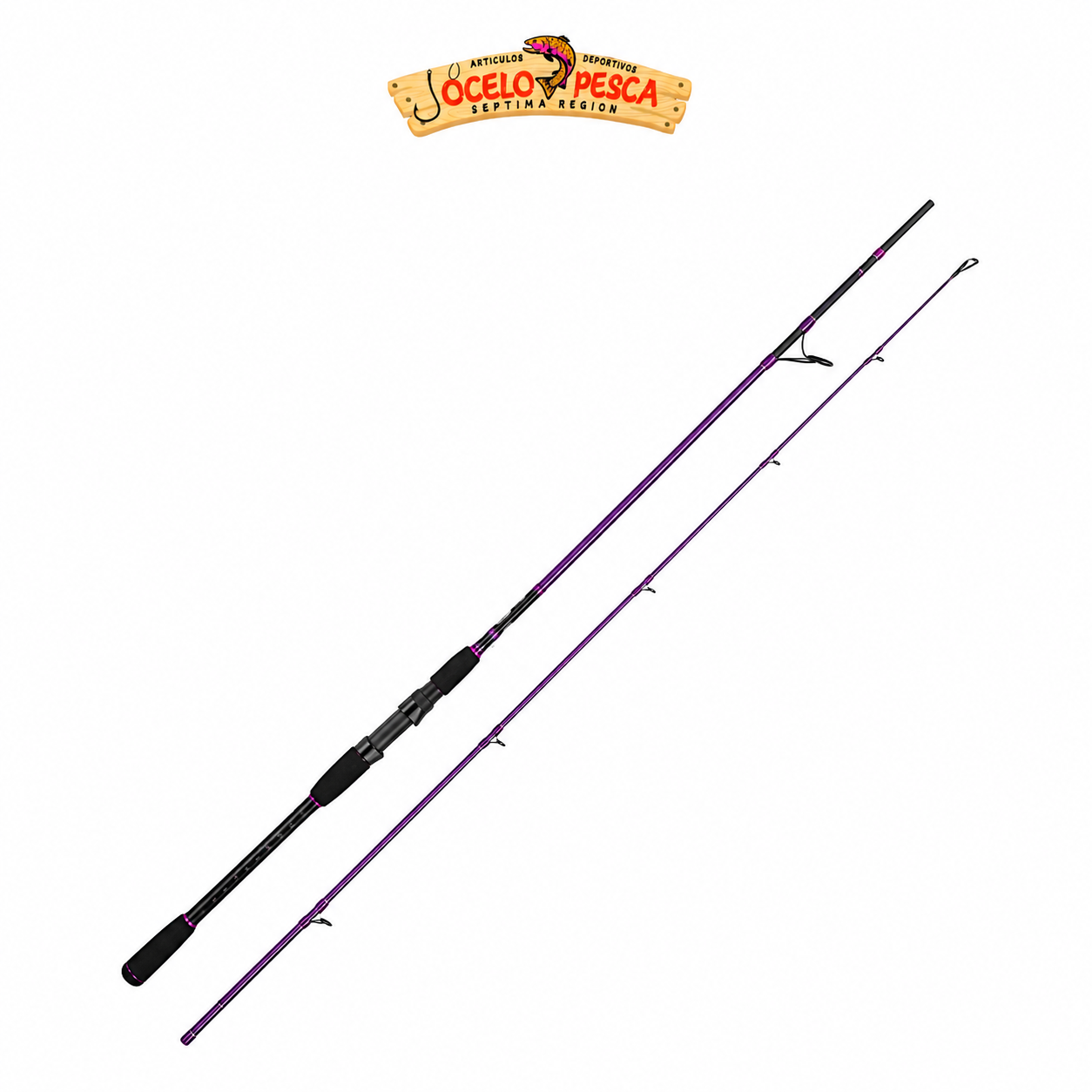 Caña Cinnetic Sky Line Purple Sea Bass Evolution 330MH (40-120g) - Imagen 2