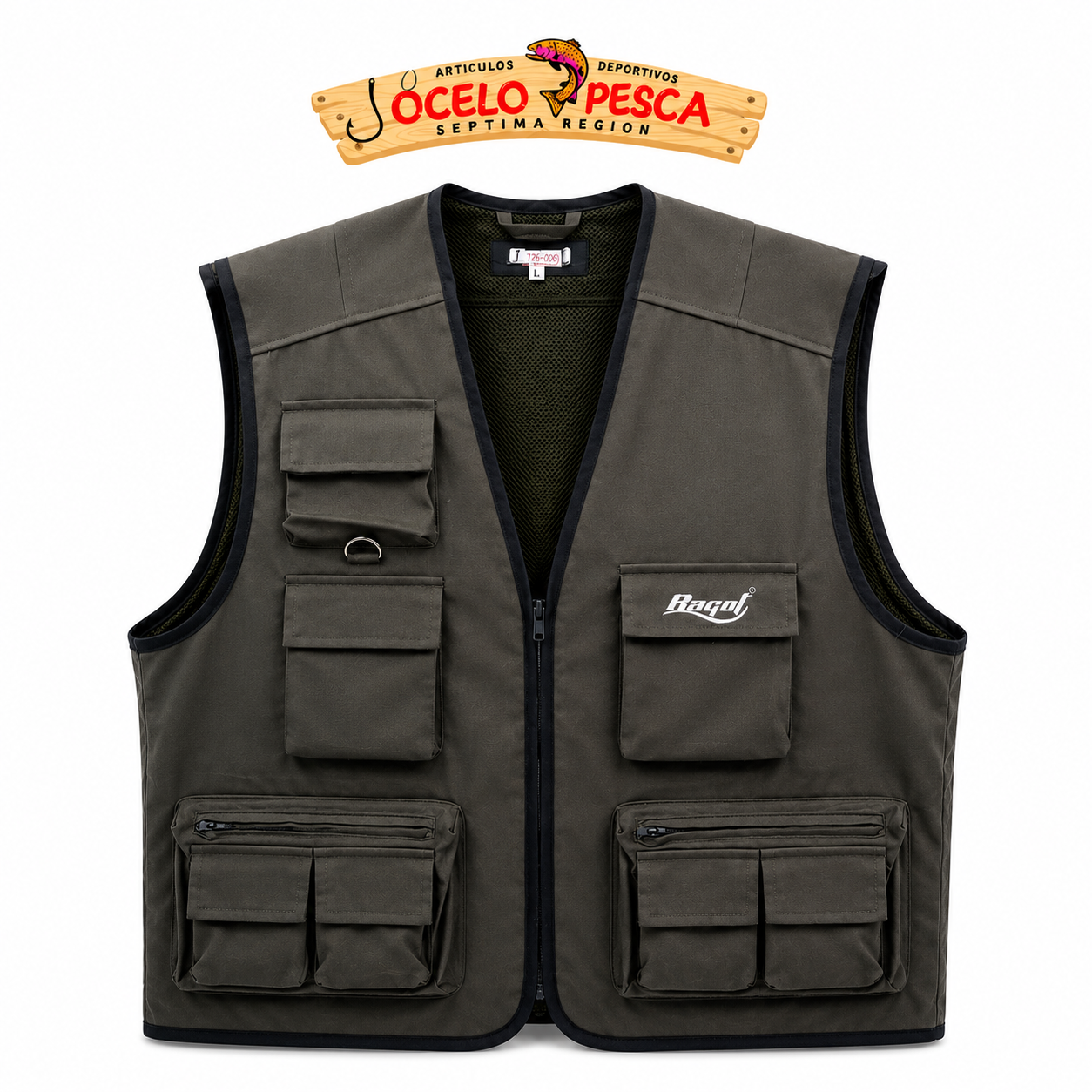 Chaleco de Pesca Ragot 10 Bolsillos