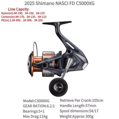Carrete Shimano Nacsi c5000xg