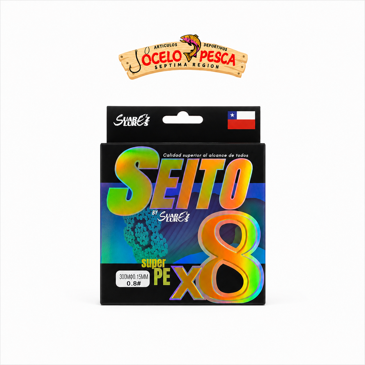 Multifilamento Seito Super PE X8 300m Multicolor - Imagen 3