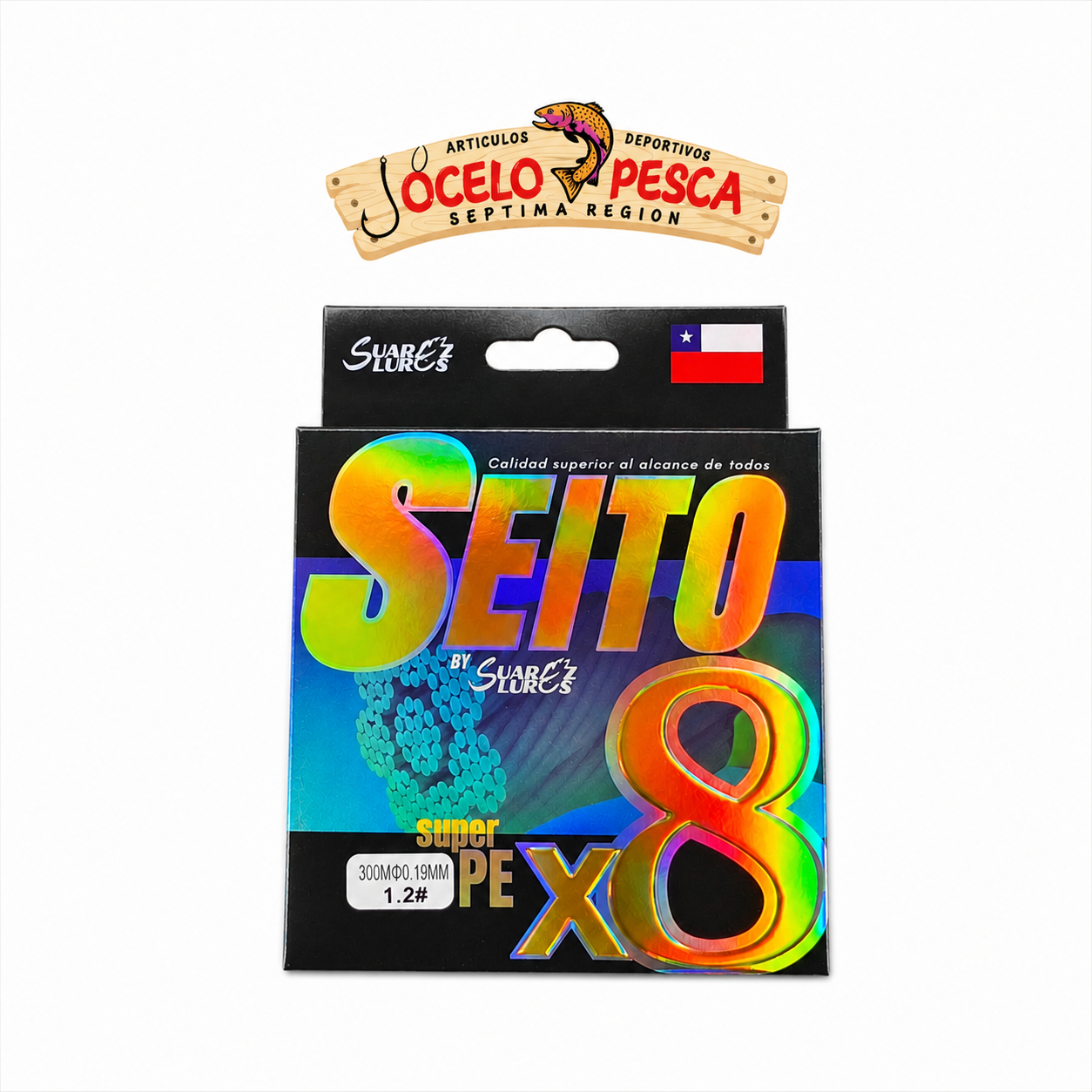 Multifilamento Seito Super PE X8 300m Multicolor - Imagen 5