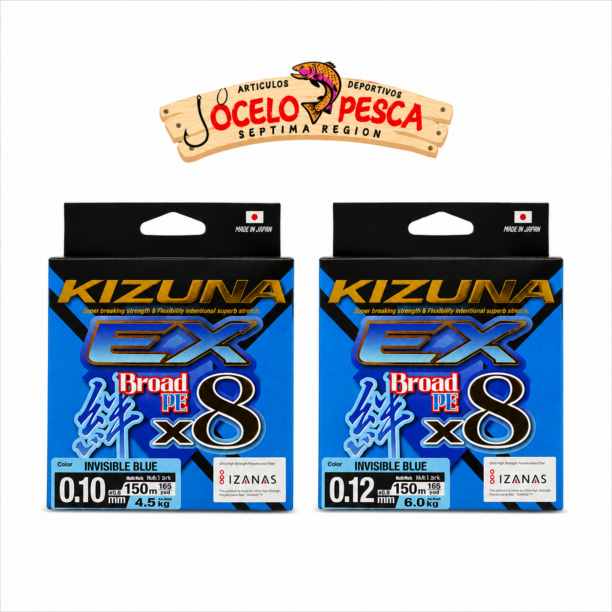 KIZUNA EX PE X8 150Mts BLUE