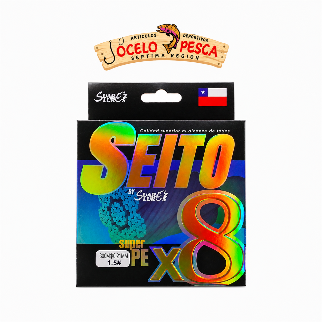 Multifilamento Seito Super PE X8 300m Multicolor - Imagen 6