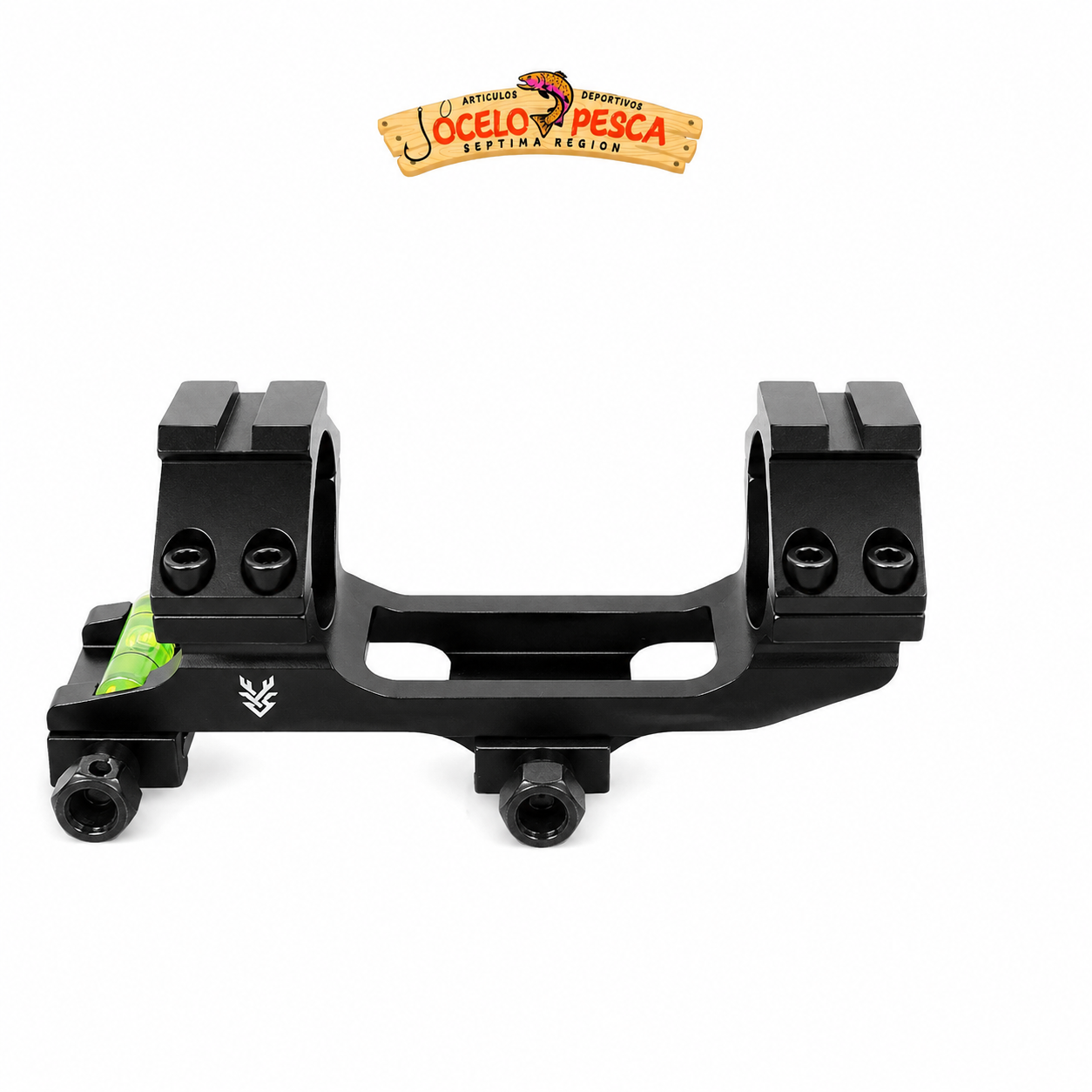 Montura Swamp Deer CT Doble Picatinny (21mm) con Nivel Negra - Imagen 2