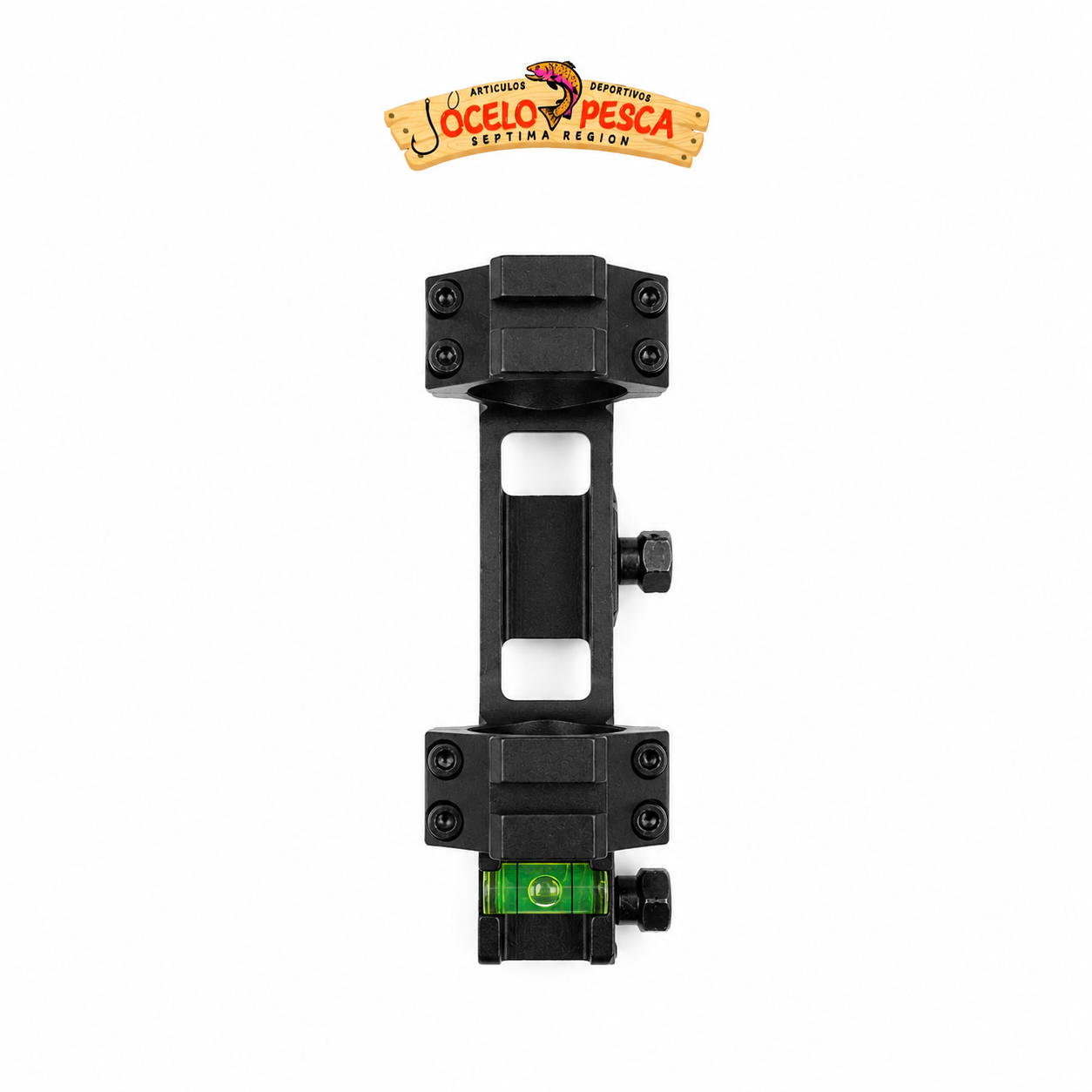 Montura Swamp Deer CT Doble Picatinny (21mm) con Nivel Negra - Imagen 4