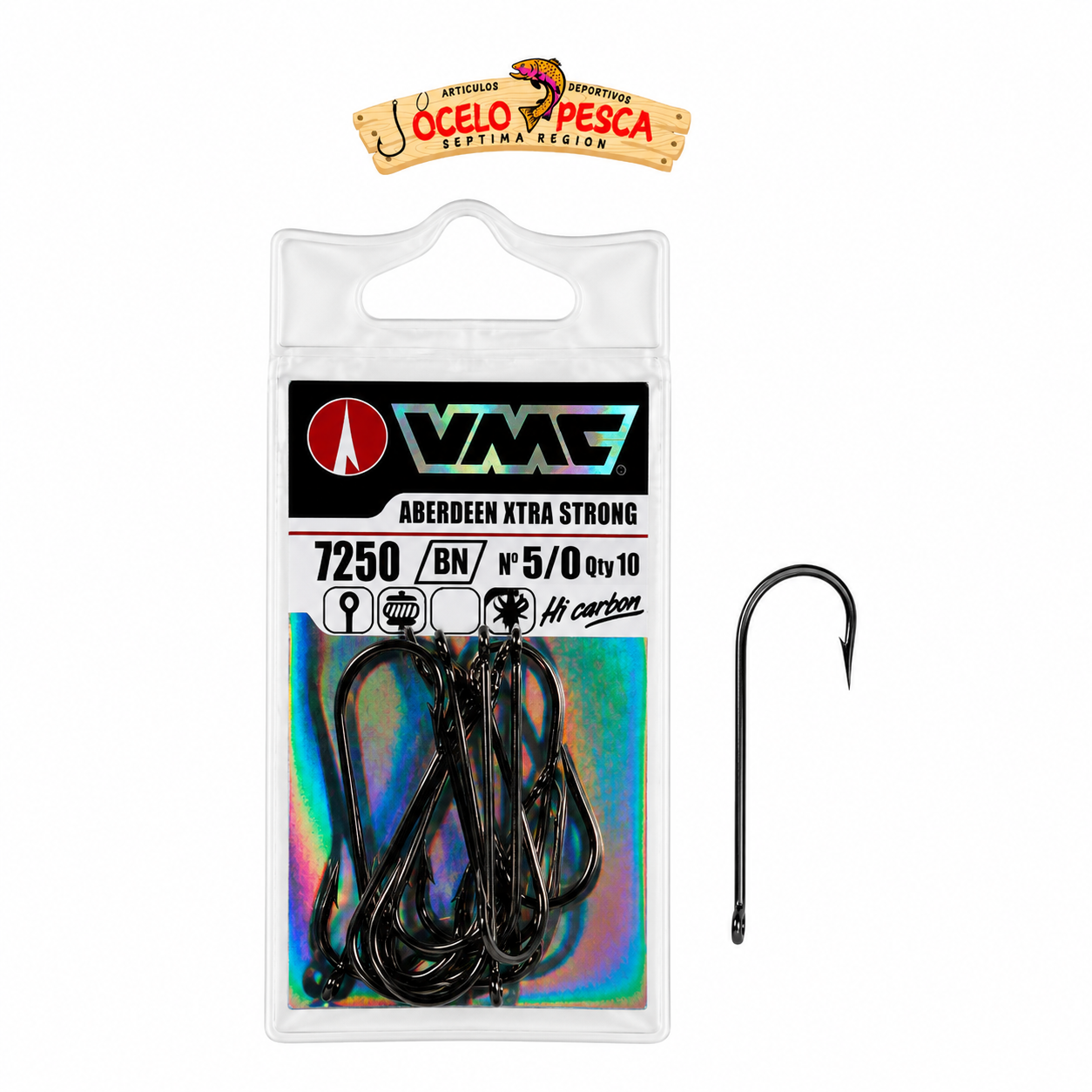 Anzuelo Vmc 7250 Black Nickel Lenguado - Imagen 4