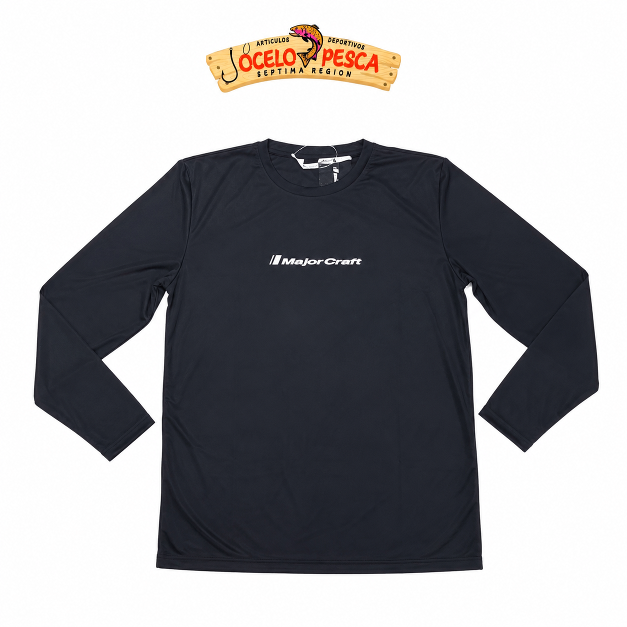 Polera Major Craft Manga Larga Secado Rapido Fps +50 Color Negro - Imagen 2