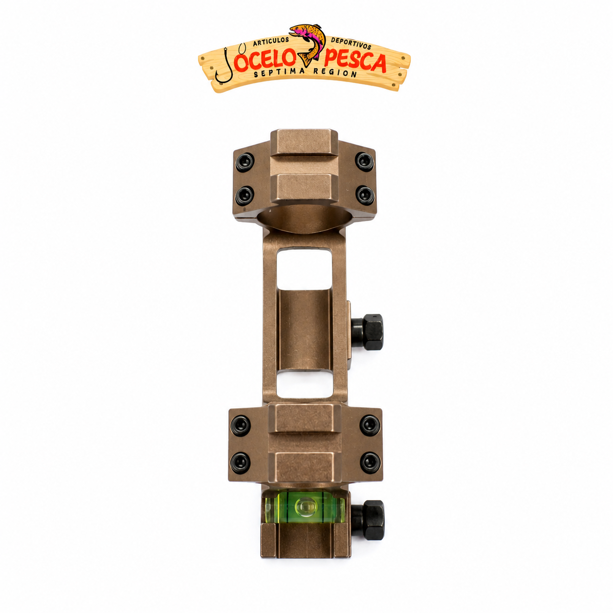 Montura Swamp Der CT Doble Picatinny (21mm) con Nivel Café - Imagen 4