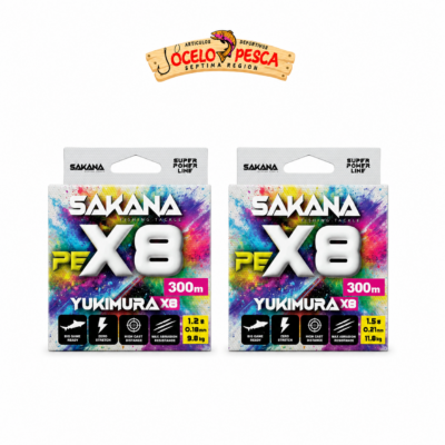 Multifilamento Sakana Yukimura x8 Multicolor 300m