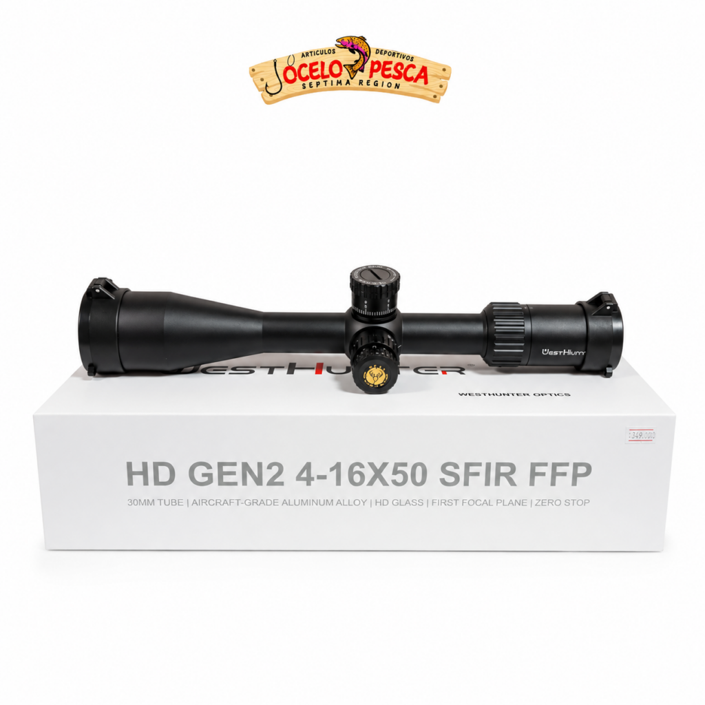 Mira Telescópica WH043 HD Gen2 4-16X50 SFIR FFP Zero Stop