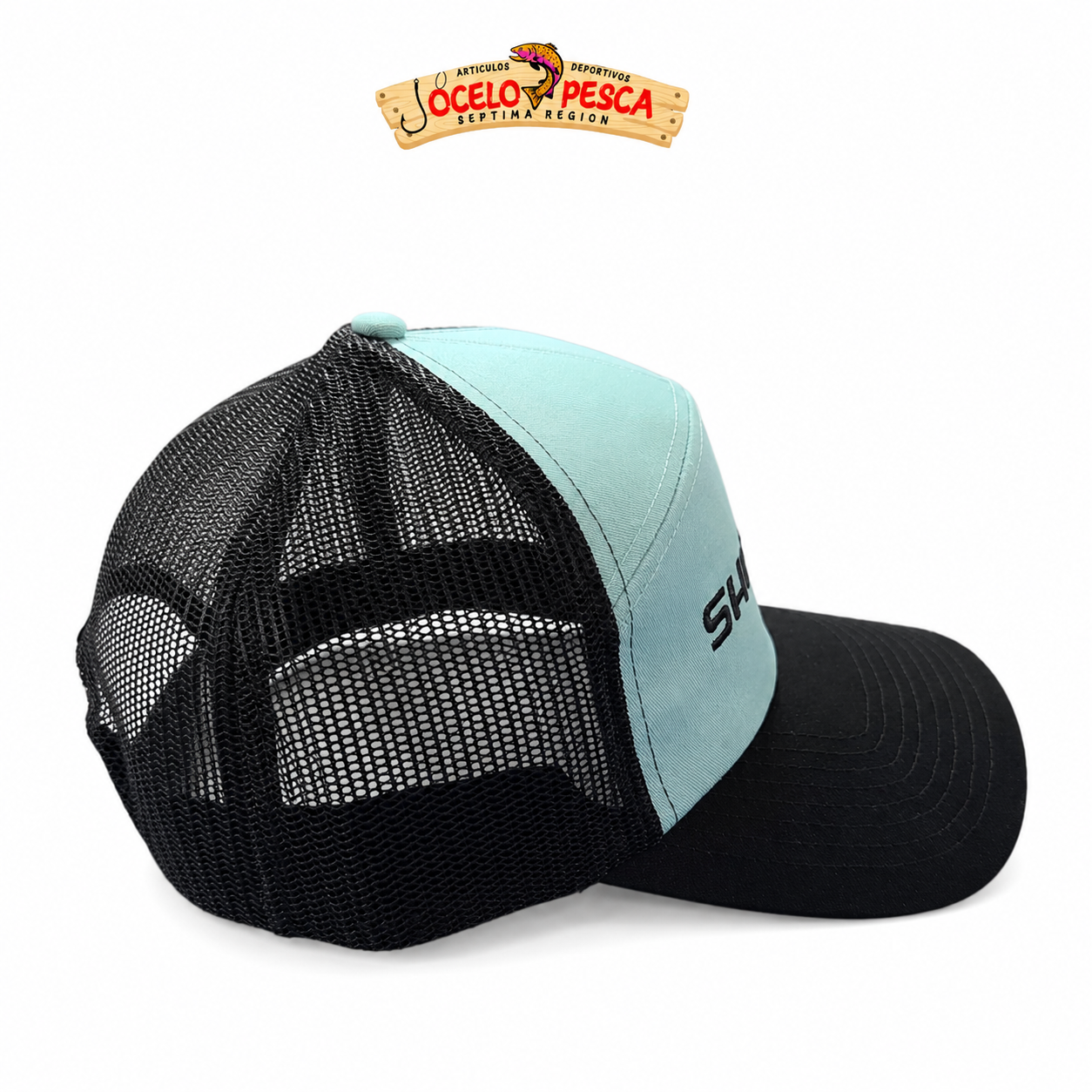 Gorro Shimano Negro/Celeste - Imagen 2