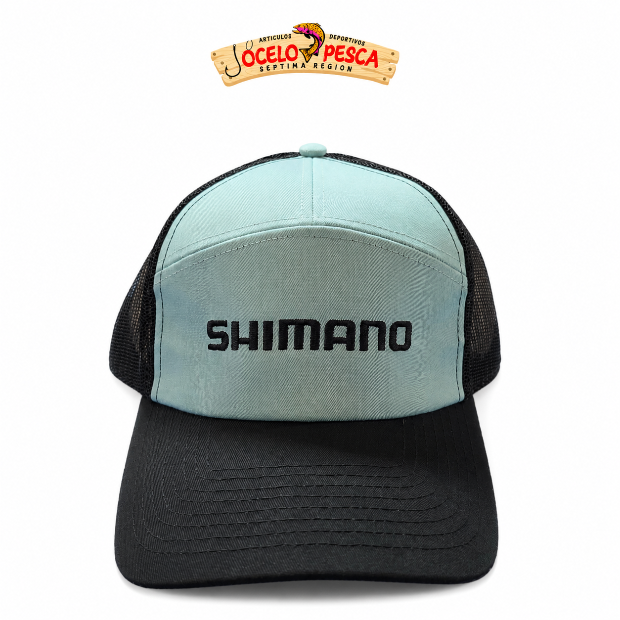 Gorro Shimano Negro/Celeste