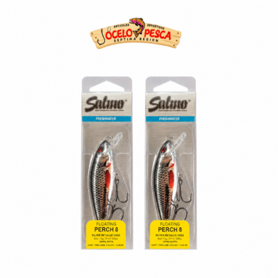 Salmo Perch 8 Silver Metallic Dace Floating 12g