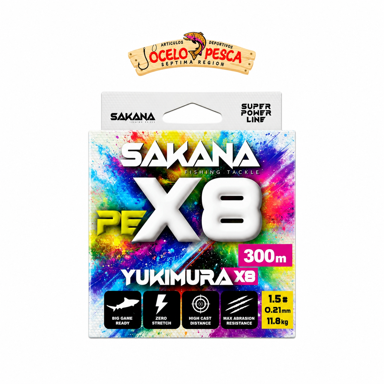 Multifilamento Sakana Yukimura x8 Multicolor 300m - Imagen 4