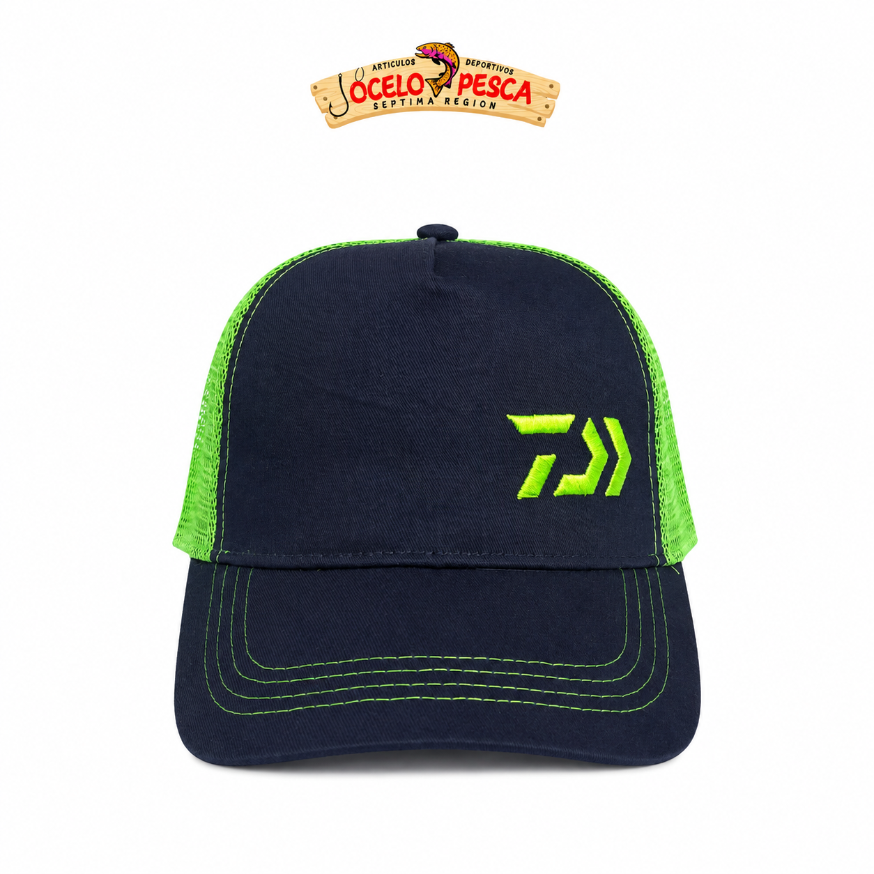 Gorro Daiwa (Alternativo) Azul/Verde con Malla