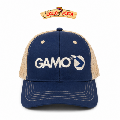 Gorro Gamo Azul/Beige Con Malla