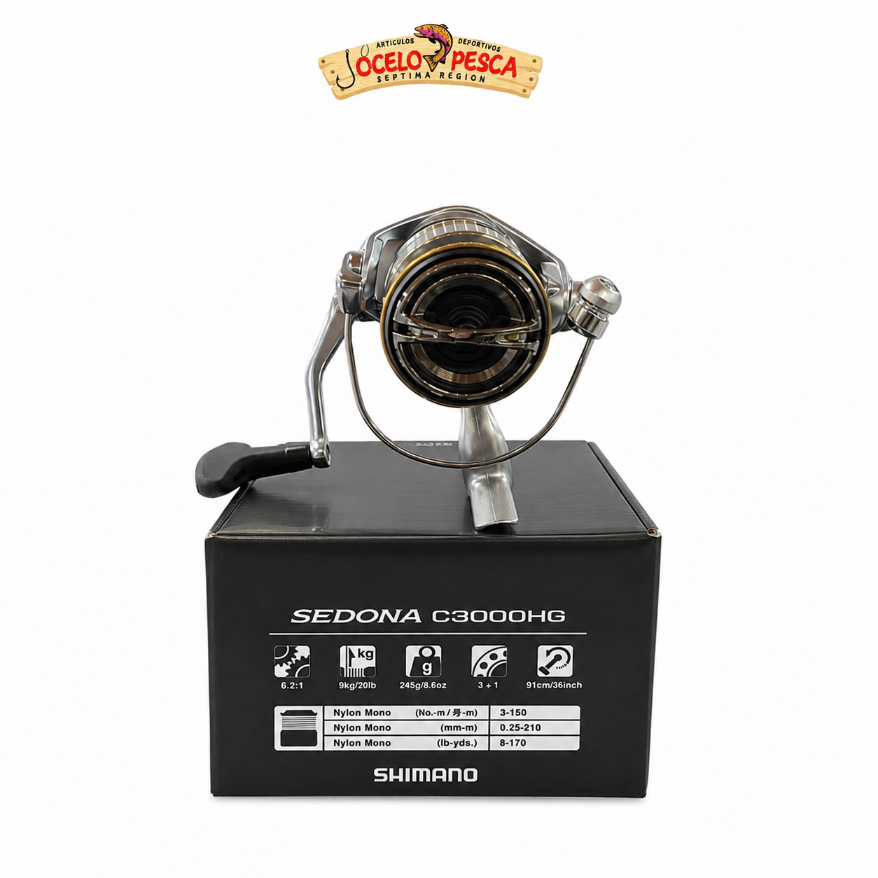 Carrete Shimano Sedona C3000HG - Imagen 3