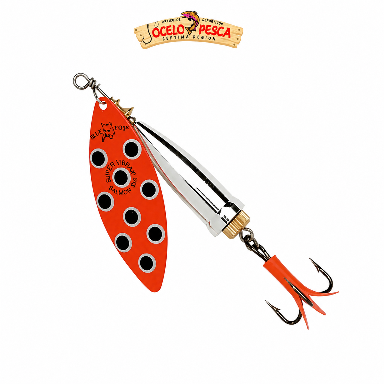 Spinner Salmon Super Vibrax 33g - Imagen 2