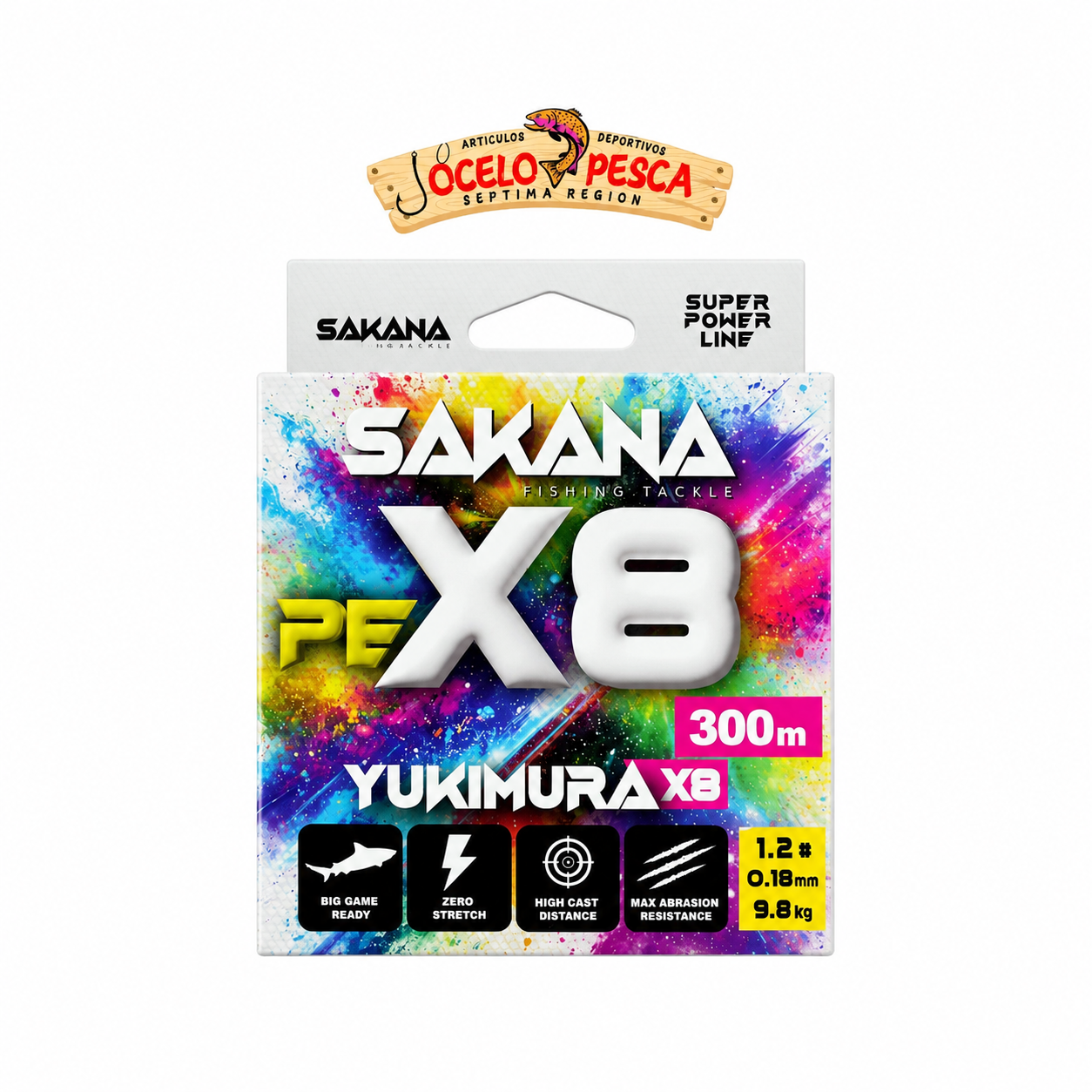 Multifilamento Sakana Yukimura x8 Multicolor 300m - Imagen 3